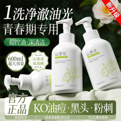 Algn 氨基酸洗面奶青少年学生控油保湿深层清洁面慕斯大容量