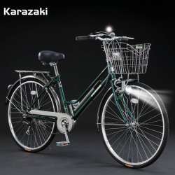 Karazaki 唐崎 复古外变速舒适耐用优质通勤车 高碳钢成人小众单车