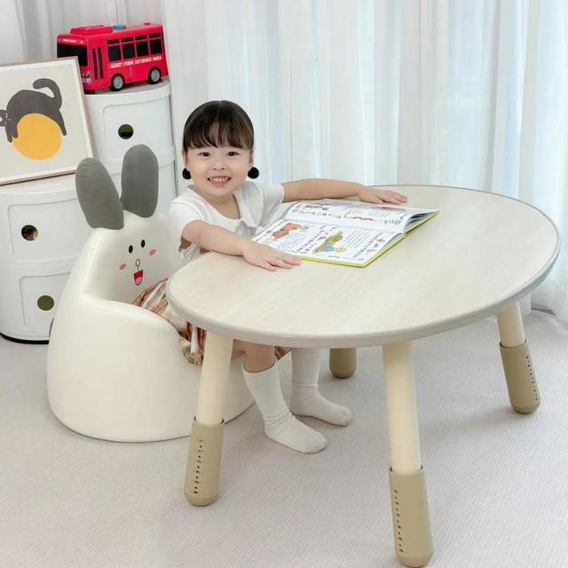 SAMEDREAM 儿童学习桌 可升降 家用 早教桌椅 婴幼儿书桌 幼儿园餐桌