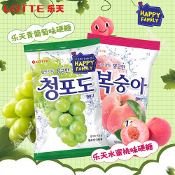 乐天 青葡萄硬糖水蜜桃独立装 153g