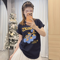女款十三行东大门新款大码宽松显瘦纯棉夏季短袖T恤HBY