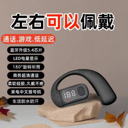 炫雅酷软硅胶数显挂耳听歌无线运动游戏蓝牙耳机高清通话b01数显