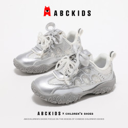 ABCKIDS 童鞋女童运动鞋2026秋季新款女孩网面百搭时尚休闲跑步鞋