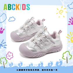 ABCKIDS 童鞋儿童跑步鞋2026秋季新款网面透气鞋子女童休闲运动鞋