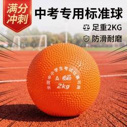 得力 实心球 中考训练专用 橡胶铅球 2公斤