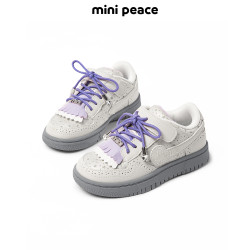 Mini Peace MINIPEACE太平鸟童装女童板鞋儿童魔术贴休闲鞋秋款