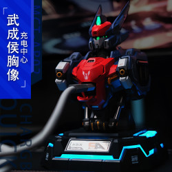 模寿武成侯胸像手办机甲高达模型桌搭摆件充电头充电器