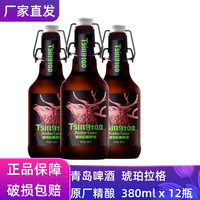 青岛啤酒 高端精酿琥珀拉格啤酒 380ml*12瓶