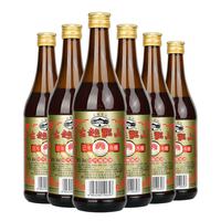 古越龙山 黄酒三年陈酿绍兴加饭酒老酒炒菜烹饪料酒 500mL 6瓶
