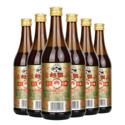 古越龙山 黄酒三年陈酿绍兴加饭酒老酒炒菜烹饪料酒 500mL 6瓶