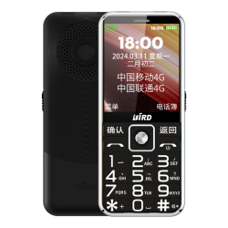 波导 D3 全网通4G 黑色 32GB 老人手机
