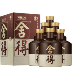 舍得 品味舍得（五代） 浓香型白酒  38度 500mL 6瓶 品味低度整箱