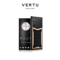 VERTU 17pro AI智能体 黑巴黎钉款-黑陶玄铁黑鳄鱼皮黄金镶钻 12GB 512GB 5G