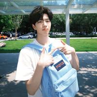 JANSPORT 双肩包 风铃蓝-电脑隔层+水杯侧袋