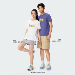 KAWASAKI 男女款休闲运动T恤透气速干羽毛球服