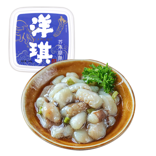 洋琪食品 海鲜日料 芥末章鱼 150g