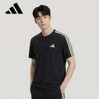 adidas 运动型格系列 男 ST 3ST SS TEE 短袖T恤 KR2490 黑色