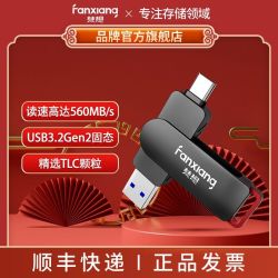 梵想 FF520 高速固态U盘1TB大容量Type-c双接口手机电脑两用优盘