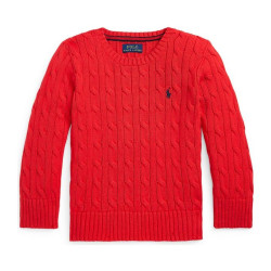 RALPH LAUREN 男童 2-7  麻花针织棉毛衣