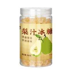 味满分 梨汁风味冰糖 500g 1罐
