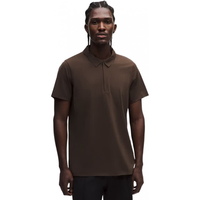 lululemon 男士 Luxtreme 前拉链 Polo衫 胡桃棕 L