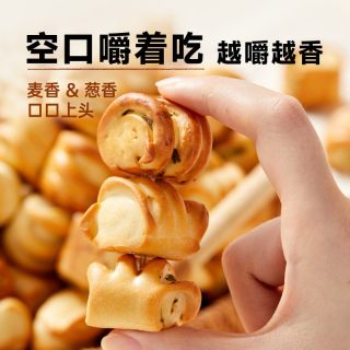 88VIP：亿欣丰 纯碱烤馍 葱香味 500g 袋装