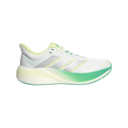 adidas 漫航系列 CUSHIONNOVA 缓震回弹网面跑步鞋 亮白/金属银/高光绿 38