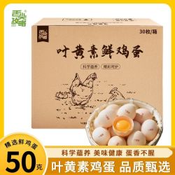 舌尖攻略 叶黄素谷物鲜鸡蛋50-55克新鲜整箱10枚