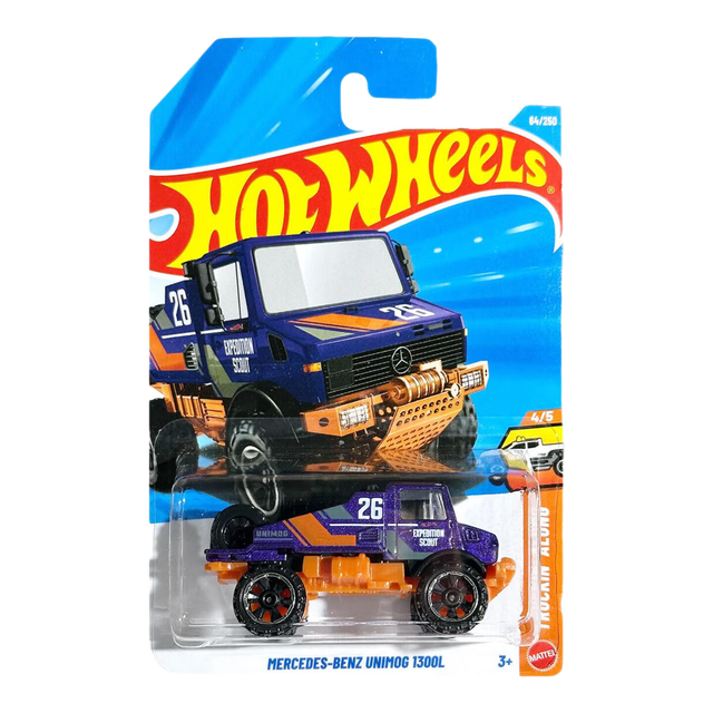 Hot Wheels 合金小车收藏车模 奔驰-乌尼莫克 26C-64