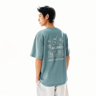 65%含棉：安踏 男士印花短袖t恤