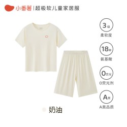 小番薯 莫代尔软软衣短袖儿童家居睡衣