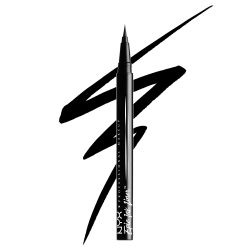 NYX Professional Makeup 液体眼线笔 防水防汗不易晕染显色持久顺滑眼线液 黑色 1ml
