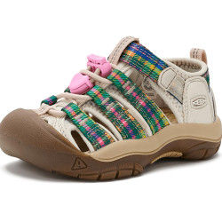 KEEN 儿童 Newport H2 闭趾水凉鞋, 格子/兰花烟 12 Little Kid  30EU