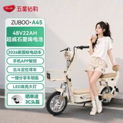 五星钻豹 A45 新国标电动自行车 48V22Ah