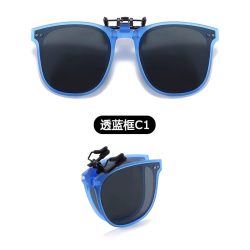 诺克维亚 儿童偏光太阳镜 可折叠全框蓝框