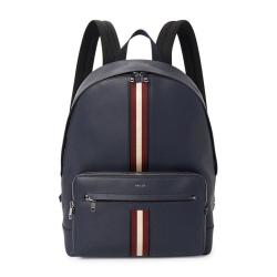 BALLY 男式品牌徽标拉链开合双肩包