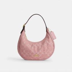 COACH 经典标志丹宁布EMILY单肩斜挎月牙包CEN04