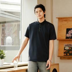 安踏 休闲短袖POLO衫男装夏季简约百搭翻领高质感通勤t恤男生上衣