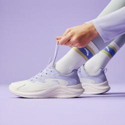 安踏 女款轻质缓震网面耐磨跑步鞋舒适轻便软底运动鞋休闲鞋子