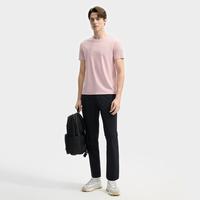 FILA 男装男式时尚运动休闲T恤男士简约户外日常针织短袖衫