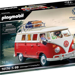 Playmobil 摩比世界 大众T1露营巴士玩具套装 迷你厨房 74件套 5岁以上