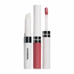 CoverGirl 封面女郎 持久24小时唇膏 滋养保湿显色 防晒SPF10 中等色调冷色系 亮泽 润唇膏1.9g+唇彩2.3ml