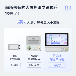 百词斩 超级单词机 扫描学习二合一 WIFI版 64GB 电子词典