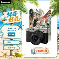 Panasonic 实时Lut滤镜直出 全画幅微单套装+18-40mm F4.5-6.3镜头  钛金属金色 单头套机 F4.5-6.3 18-40mm
