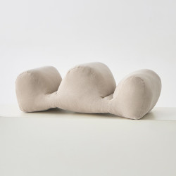魅森 腿枕腿部曲张浅米咖58x25x17cm