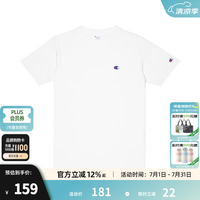 Champion 纯棉圆领短袖T恤 白色 L