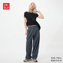 优衣库 防紫外线 女士防晒裤 08 深灰色 M
