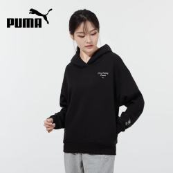 PUMA 加绒保暖加厚套头衫 黑色 M