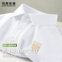 马克华菲 男士短袖POLO衫 重磅棉 翻领