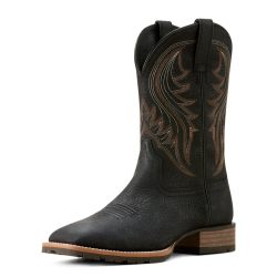ARIAT 男式 Hybrid Rancher 牛仔靴西部,碧玉黑色,9.5 宽 美国, Jasper Black